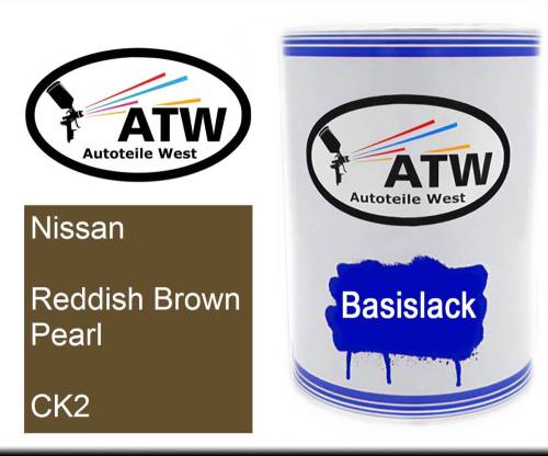 Nissan, Reddish Brown Pearl, CK2: 500ml Lackdose, von ATW Autoteile West.